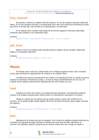 Intro Pygame Capitulo 6 | PDF