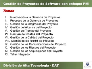 Capitulo 6 gestion de costos del proyecto | PPTX