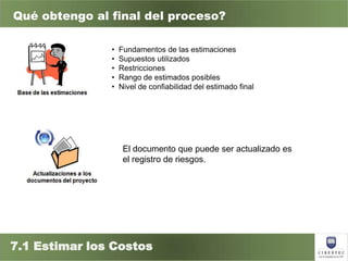 Capitulo 6 gestion de costos del proyecto | PPTX