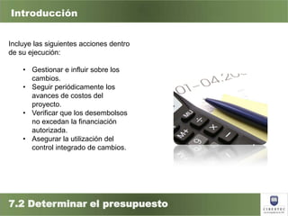 Capitulo 6 gestion de costos del proyecto | PPTX