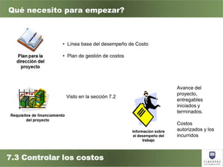 Capitulo 6 gestion de costos del proyecto | PPTX