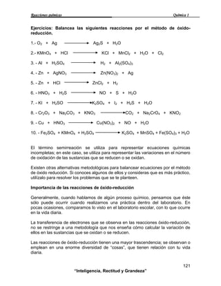 REACCIONES QUÍMICAS