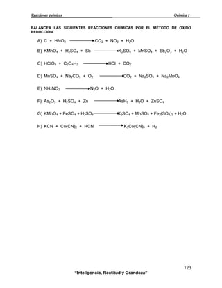 REACCIONES QUÍMICAS