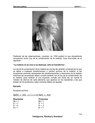 REACCIONES QUÍMICAS