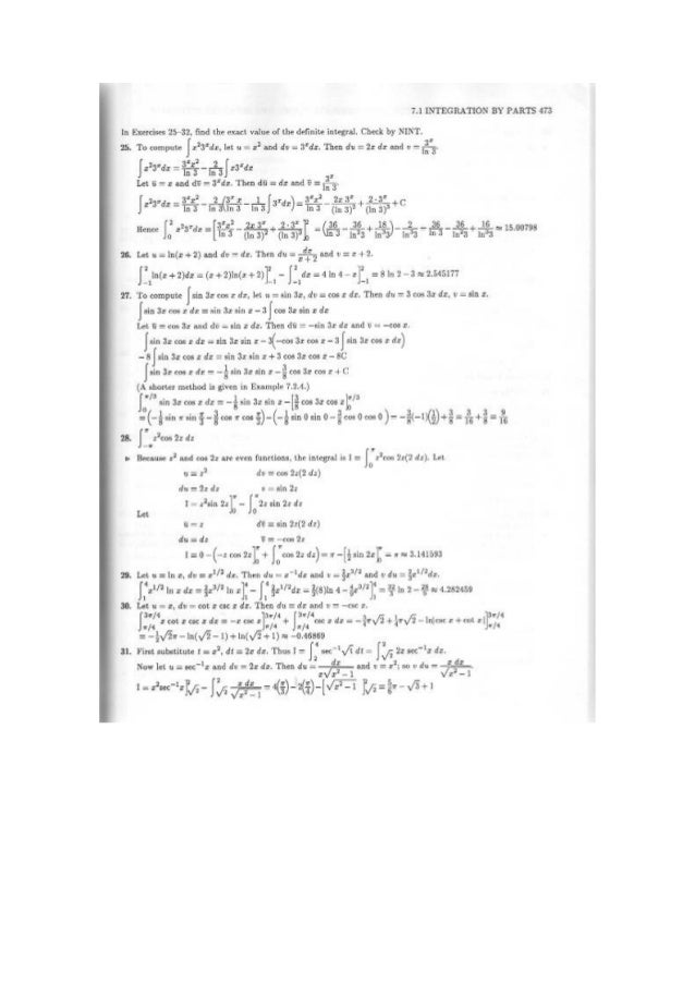 Solucionario cap 7 leithold online