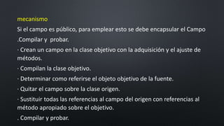 Capitulo 7 moving features between objects | PPTX