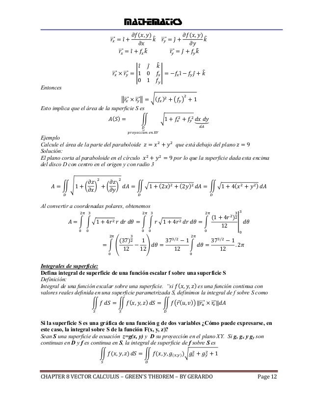 Capitulo 8 Teorema De Green