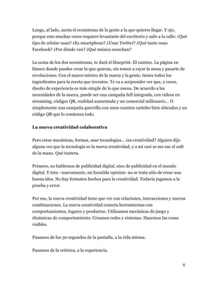 "Diseño de Experiencias" Cristián “Ritalin” León.