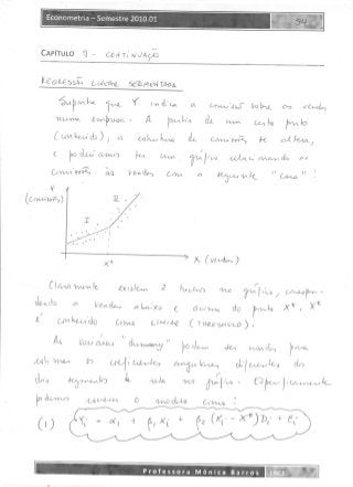 Monica Barros - Econometria - ENCE 2010 - Resumo Capítulo 9 Gujarati - CONTINUAÇÃO