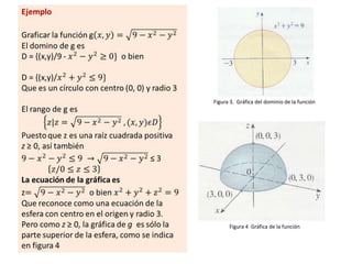 Figura 3. Gráfica del dominio de la función




      Figura 4 Gráfica de la función
 