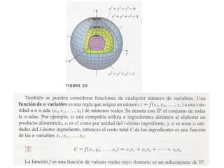 Capitulo I analisis vectorial, funciones de varias variables.