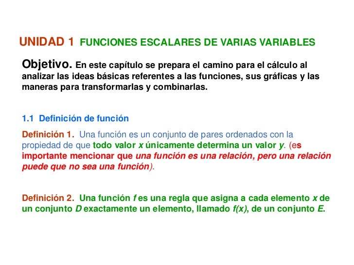 Capitulo I analisis vectorial, funciones de varias variables.