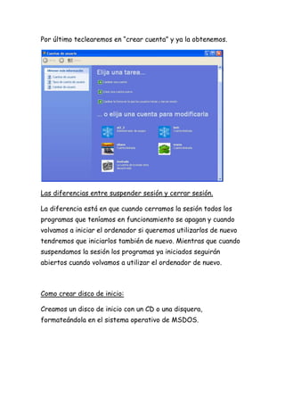 sistema operativo grafico de windows XP