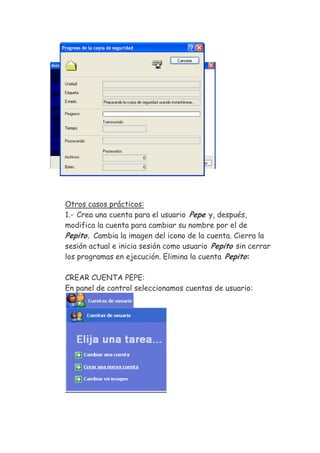 sistema operativo grafico de windows XP