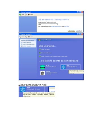 sistema operativo grafico de windows XP