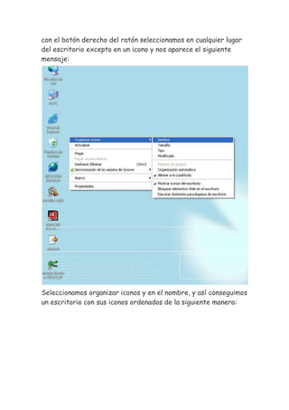sistema operativo grafico de windows XP