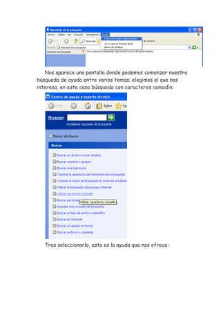 sistema operativo grafico de windows XP