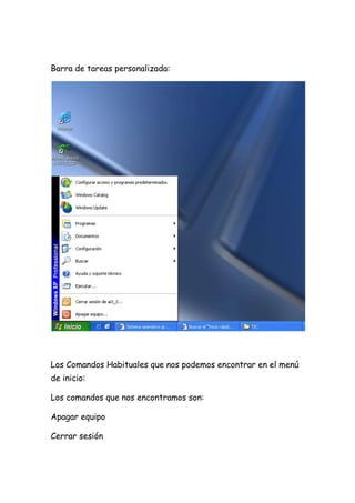 sistema operativo grafico de windows XP