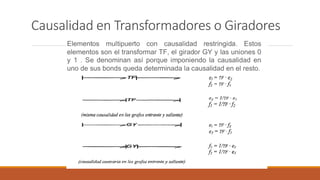 Causalidad en Transformadores o Giradores
 