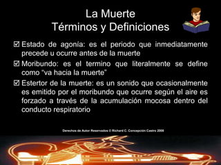 Etapas de la muerte somática