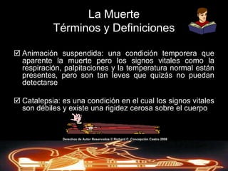 Los signos y señales de la muerte