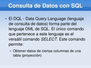 LENGUAJE ESTANDAR SQL | PPTX