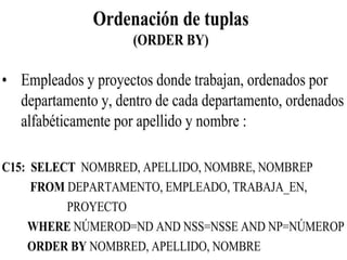 LENGUAJE ESTANDAR SQL | PPTX