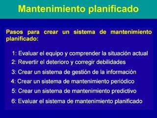 Mantenimiento planificado

 