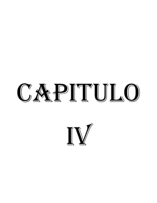 CAPITULO
   IV
 