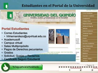 Estudiantes en el Portal de la Universidad