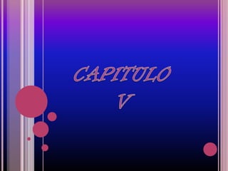 CAPITULO   V 