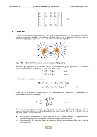 Física General III Capacitancia, Dieléctricos y Polarización Optaciano Vásquez García
199
11 12 11 1
21 22 22 2
1 2
. . . ...