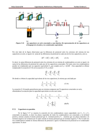 Física General III                 Capacitancia, Dieléctricos y Polarización                   Toribio Córdova C.




    ...