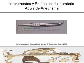  Una unidad de A/A  por separado debe ser utilizado para evitar que los gases y hedores sean trasladados hacia el resto de la funeraria en especial a las capillasDerechos de Autor Reservados © Richard C. Concepción Castro 2008