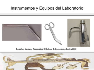 Laboratorio de EmbalsamamientoVentilación       Ventilador Apropiado               Ventilador InapropiadoDerechos de Autor Reservados © Richard C. Concepción Castro 2008
