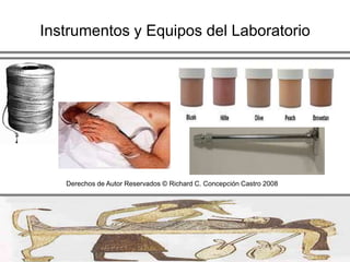 Laboratorio de EmbalsamamientoIluminaciónIluminación artificial adecuada es un requisito para el laboratorio 