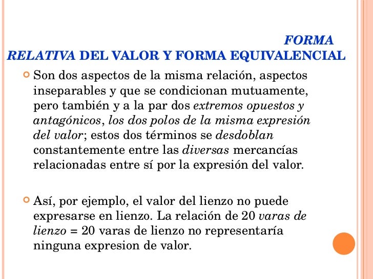 Capitulo 1 y Capitulo 2 de El Capital de Carlos Marx