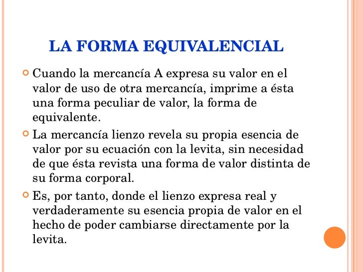 Capitulo 1 y Capitulo 2 de El Capital de Carlos Marx