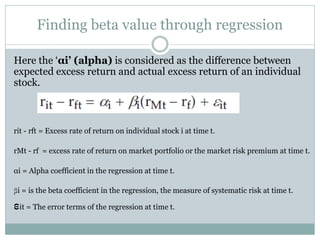 CAPITAL ASSET PRICING MODEL | PDF