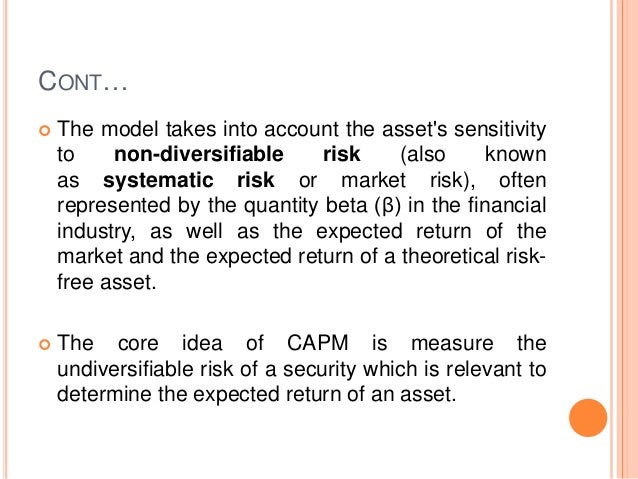 Essays diversifiable risks and undiversifiable