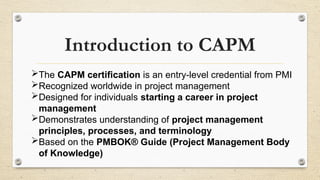 CAPM Certification Guide: Everything You Need to Know | PPTX