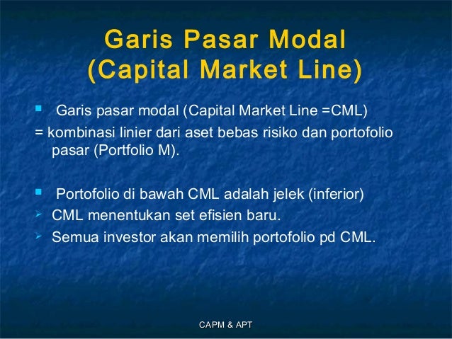 Capital Asset Pricing Model Arbitrage Pricing Theory By I Gede Audi