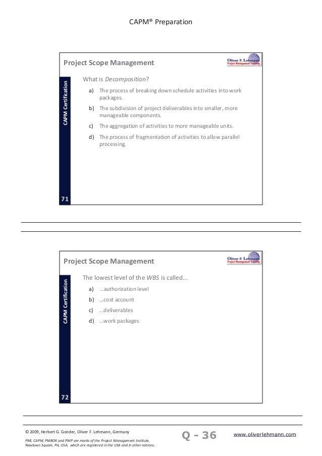CAPM Prüfungs-Guide