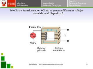 Estudio del transformador. ¿Cómo se generan diferentes voltajes de salida en el dispositivo? 