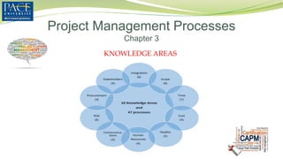 KNOWLEDGE AREAS
Project Management Processes
Chapter 3
 