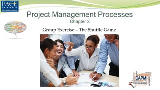 Project Management Processes
Chapter 3
Group Exercise – The Shuffle Game
 