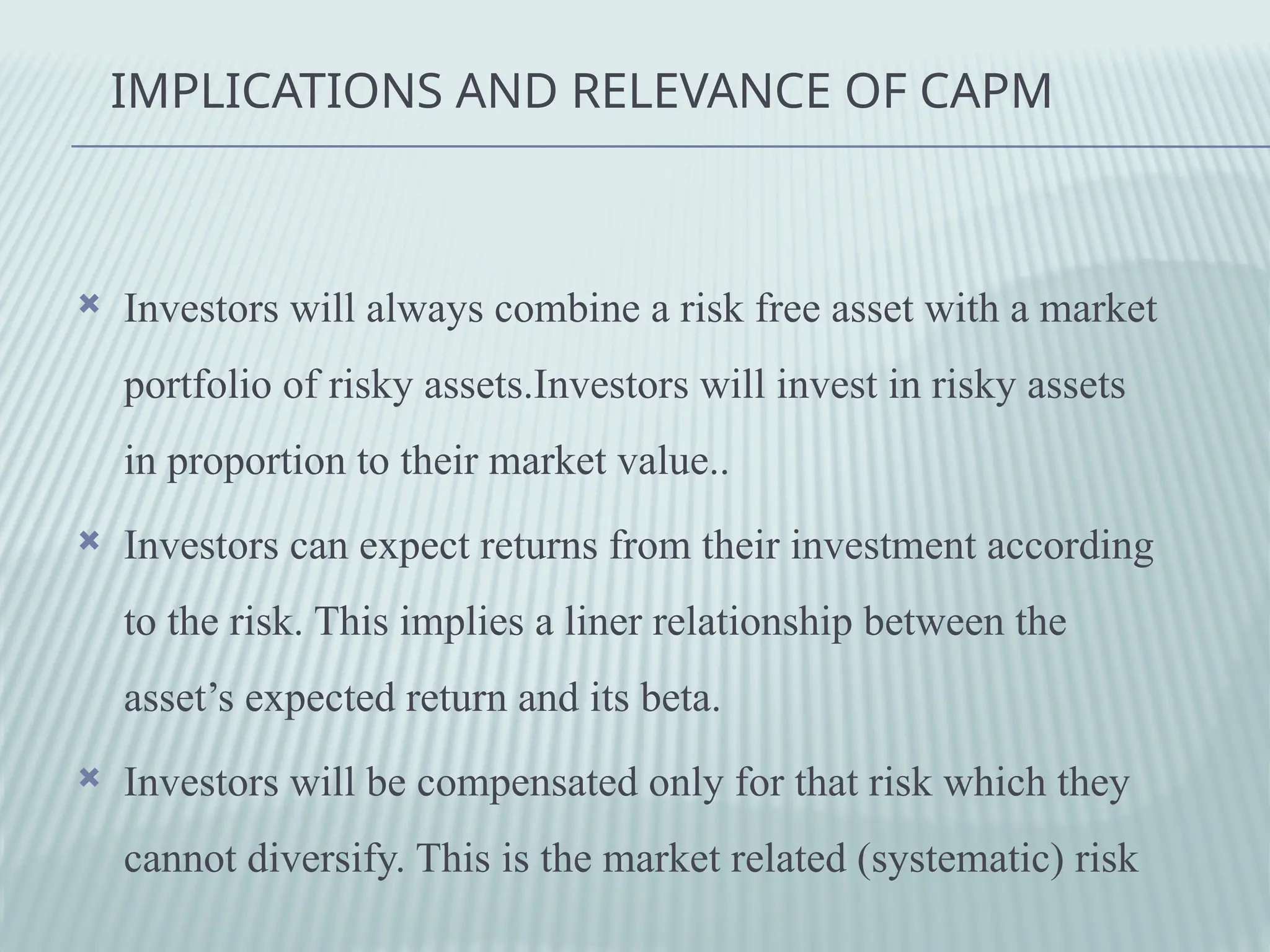 CAPM Risk Analysis Model ...