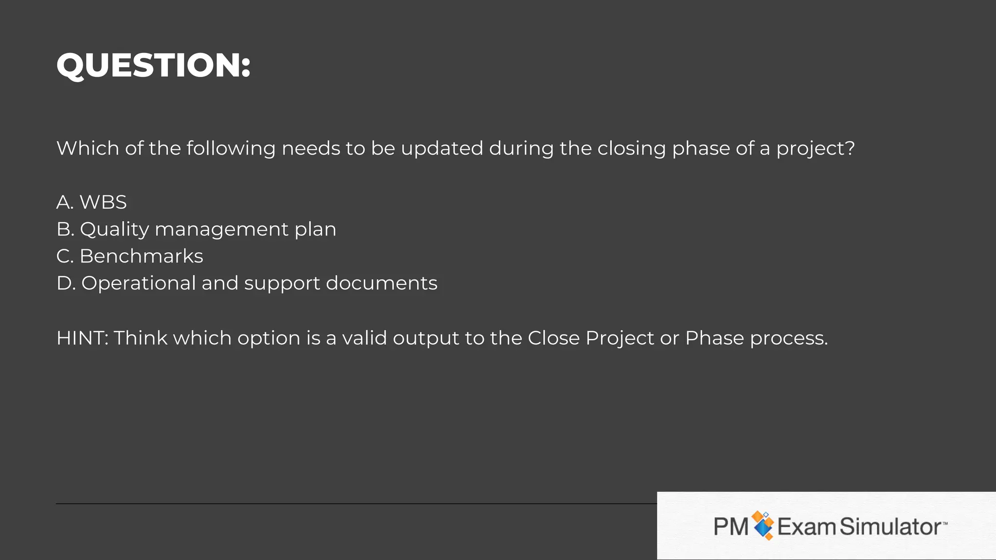 Free CAPM Exam Sample Question | PPT