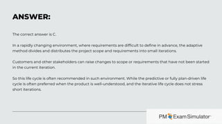 Free CAPM Exam Sample Question of the Week | PDF