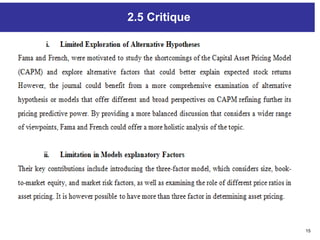 15
2.5 Critique
 